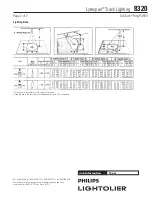 Предварительный просмотр 2 страницы Lightolier Lytespan 8320 Specification