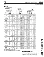 Preview for 2 page of Lightolier Lytespan 8338 Specification