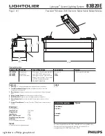 Предварительный просмотр 1 страницы Lightolier Lytespan 83B20E Specification