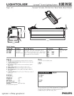 Предварительный просмотр 1 страницы Lightolier Lytespan 83B70SE Specification