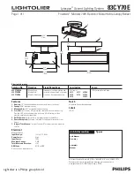 Предварительный просмотр 1 страницы Lightolier Lytespan 83CY70E Specification