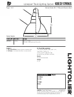 Lightolier Lytespan 83ED17RNS Specification предпросмотр