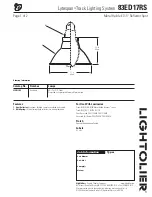 Lightolier Lytespan 83ED17RS Specification preview