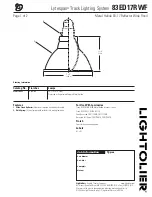 Preview for 1 page of Lightolier Lytespan 83ED17RWF Specification