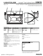 Lightolier Lytespan 83W7U Specification предпросмотр