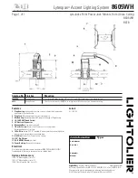 Preview for 1 page of Lightolier Lytespan 8605WH Specification