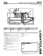 Lightolier Lytespan 8611E Specification предпросмотр