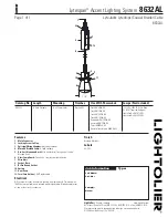 Lightolier Lytespan 8632AL Specification preview