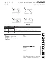 Lightolier Lytespan 8640WH Specification предпросмотр