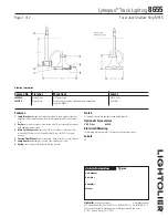 Lightolier Lytespan 8655 Specification предпросмотр