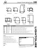 Предварительный просмотр 1 страницы Lightolier Lytespan 8680 Specification