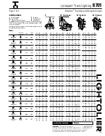 Preview for 2 page of Lightolier Lytespan 8701 Specification