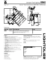 Предварительный просмотр 1 страницы Lightolier Lytespan 8704E Specification