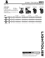 Preview for 2 page of Lightolier Lytespan 8707E Specification