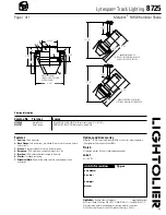 Lightolier Lytespan 8725 Specification preview