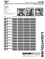 Предварительный просмотр 2 страницы Lightolier Lytespan 9173B Specification