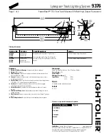 Lightolier Lytespan 9376 Specification preview