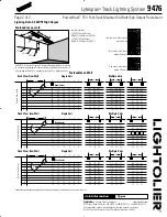 Preview for 2 page of Lightolier Lytespan 9476 Specification