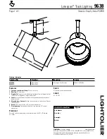 Предварительный просмотр 1 страницы Lightolier Lytespan 9638 Specification