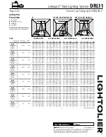 Предварительный просмотр 2 страницы Lightolier Lytespan DRL11 Specification