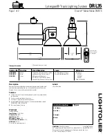 Lightolier Lytespan DRL35 Specification preview