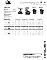 Предварительный просмотр 2 страницы Lightolier Lytespan DRL35 Specification