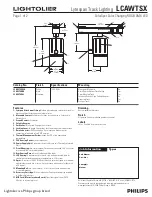 Предварительный просмотр 1 страницы Lightolier Lytespan LCAWTSX Specification