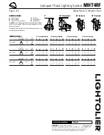 Предварительный просмотр 2 страницы Lightolier Lytespan MHT4RF Specification