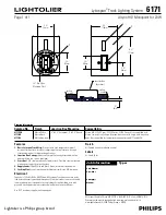 Предварительный просмотр 1 страницы Lightolier Lytespan Track Lighting System 6171 Manual