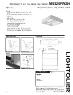 Lightolier MBS2GPW224 Specification Sheet предпросмотр