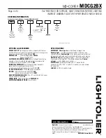 Предварительный просмотр 4 страницы Lightolier MD*COFFER MDCG2BX Specification