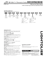 Предварительный просмотр 4 страницы Lightolier Md.Coffer MDCGWSVA2SB4SB Specification