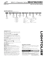 Предварительный просмотр 4 страницы Lightolier MD4GPSVA2SB4SB Specification