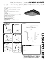 Lightolier MDS2G36PS4FT Specification предпросмотр