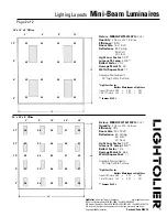 Preview for 2 page of Lightolier Mini-Beam Mini-Beam Luminaires User Manual