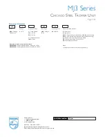 Предварительный просмотр 2 страницы Lightolier MJ3 series Specification