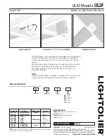 Preview for 2 page of Lightolier Motion or Light Sensor Enclosure OA20-10 Specification Sheet