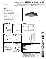 Preview for 1 page of Lightolier PARABAFFLE plus MPA2G36LP32U Specification Sheet