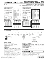 Предварительный просмотр 2 страницы Lightolier Paraplus II PPH2G12FW228 Specification