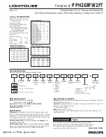 Предварительный просмотр 2 страницы Lightolier Paraplus II PPH2G8FW2FT Specification