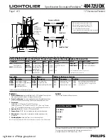 Предварительный просмотр 1 страницы Lightolier Pendalyte 40472UDK Specification