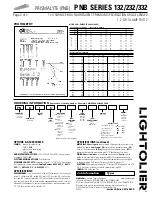 Preview for 2 page of Lightolier PNB SERIES 132 Specification