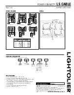 Preview for 2 page of Lightolier Power Connect LS Cable Specification