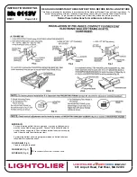 Предварительный просмотр 2 страницы Lightolier Pre-wired, compact fluorescent electronic ballast Installation