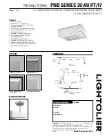 Предварительный просмотр 1 страницы Lightolier Prismalyte PNB SERIES Specification