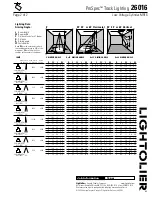 Предварительный просмотр 2 страницы Lightolier ProSpec 26016 Specification