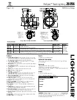 Lightolier ProSpec 26056 Specification preview