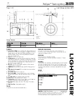 Lightolier ProSpec 26070 Specification preview