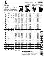 Preview for 2 page of Lightolier ProSpec 28701 Specification