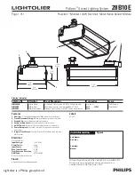 Предварительный просмотр 1 страницы Lightolier ProSpec 28B10E Specification